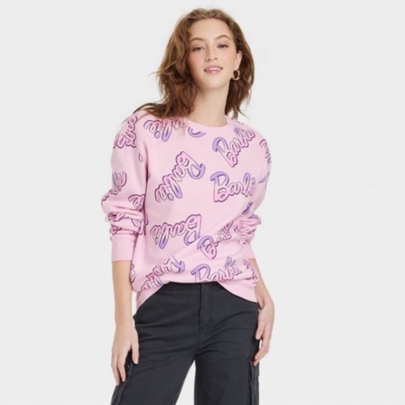 Barbie Tops - BARBIE logo SWEATSHIRT WOMEN SMALL